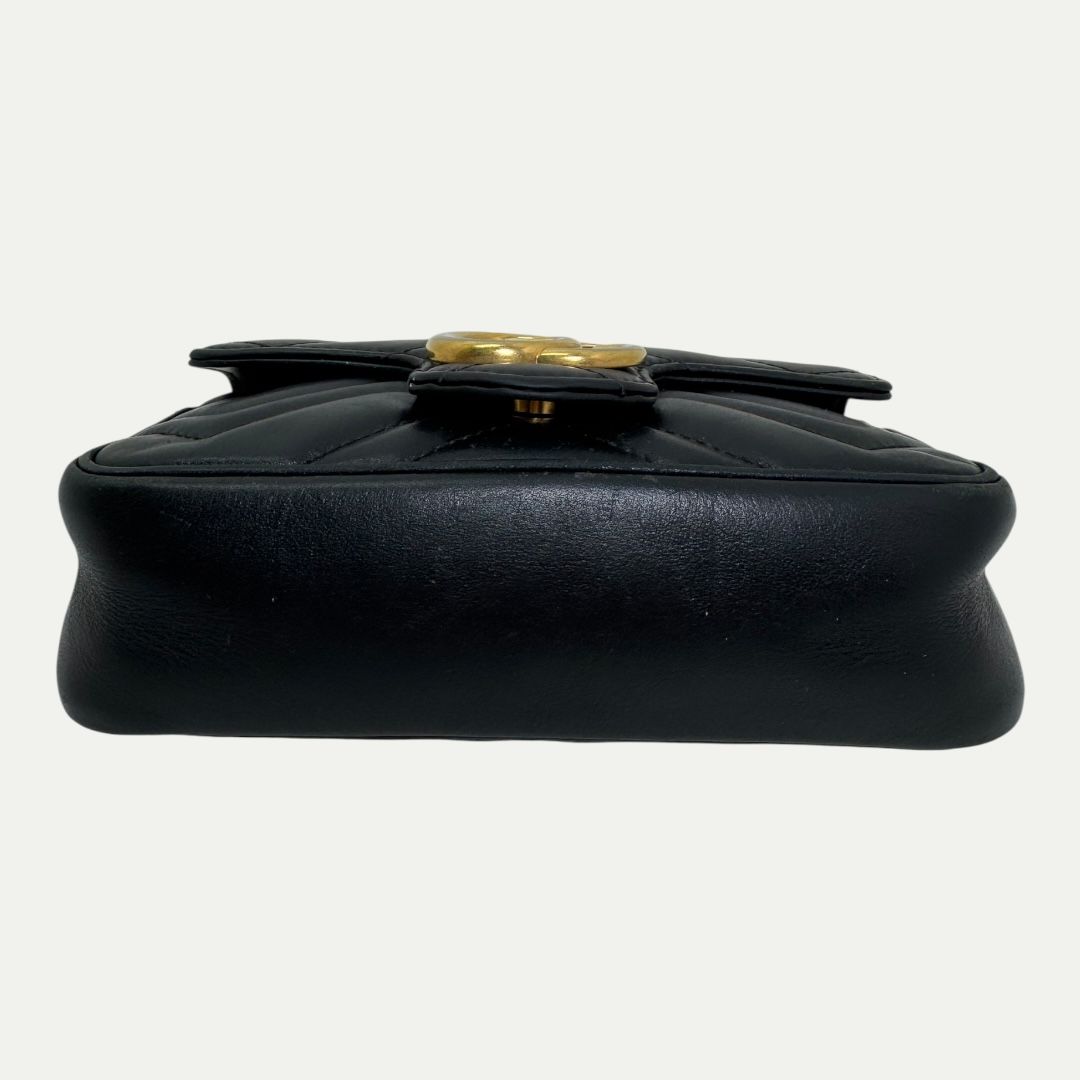 Gucci GG Black Marmont Mini Crossbody Bag