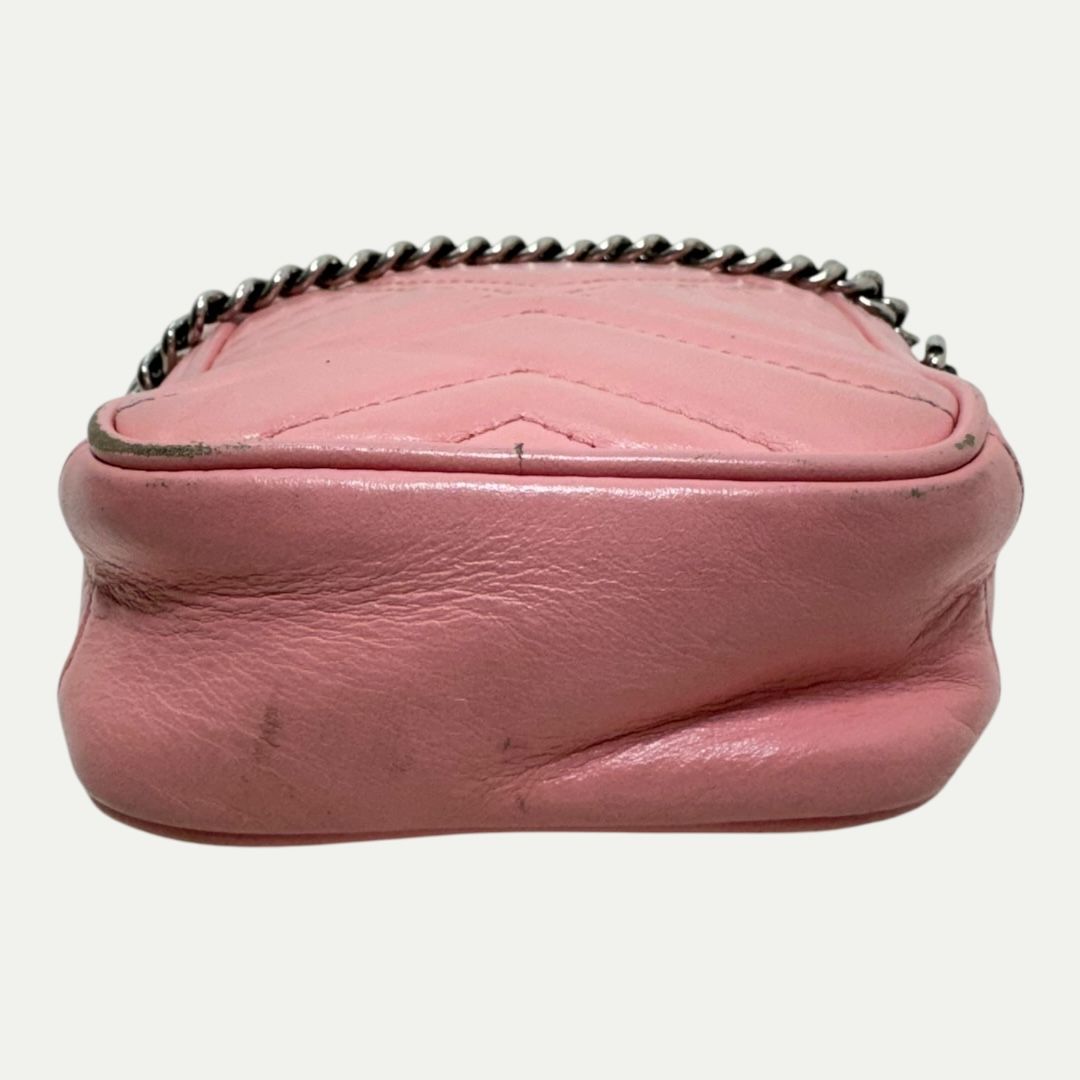 Gucci GG Pink Marmont Small Chain Bag