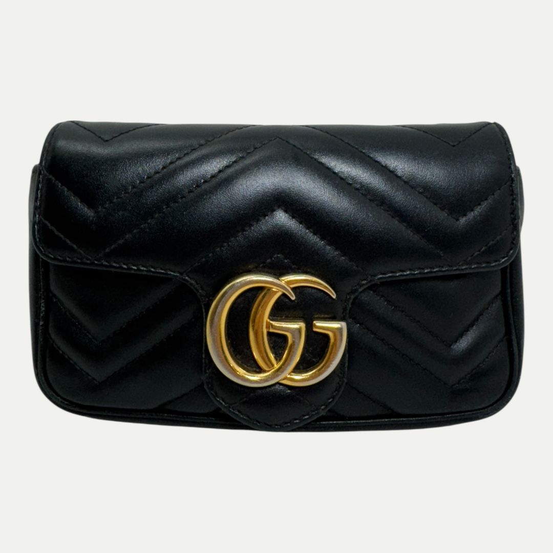 Gucci GG Black Marmont Mini Crossbody Bag
