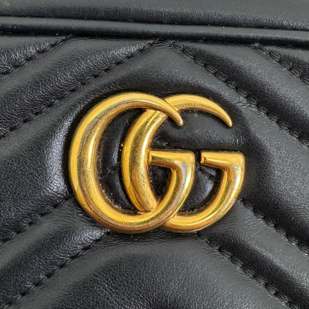 Gucci GG Black Marmont Mini Crossbody Bag