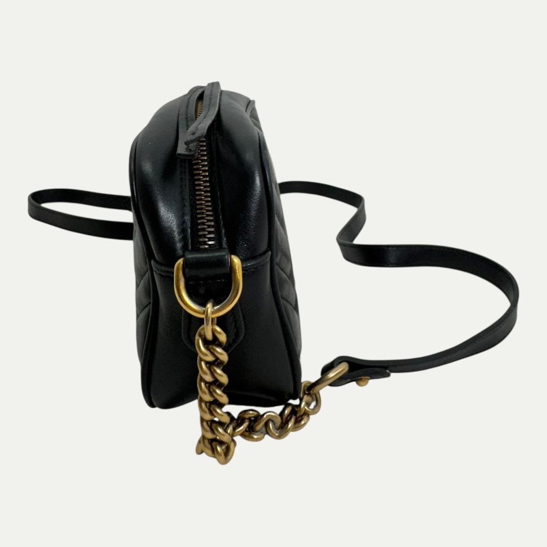 Gucci GG Marmont Quilted Crossbody Bag