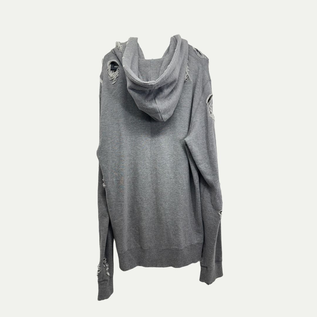 Mihara Yasuhiro Distressed Grey Hoodie Sz 52(XL)