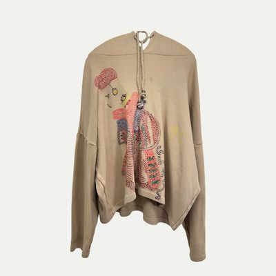 Glass Cypress Embroidered Pull Over Hoodie Sz S(XL)