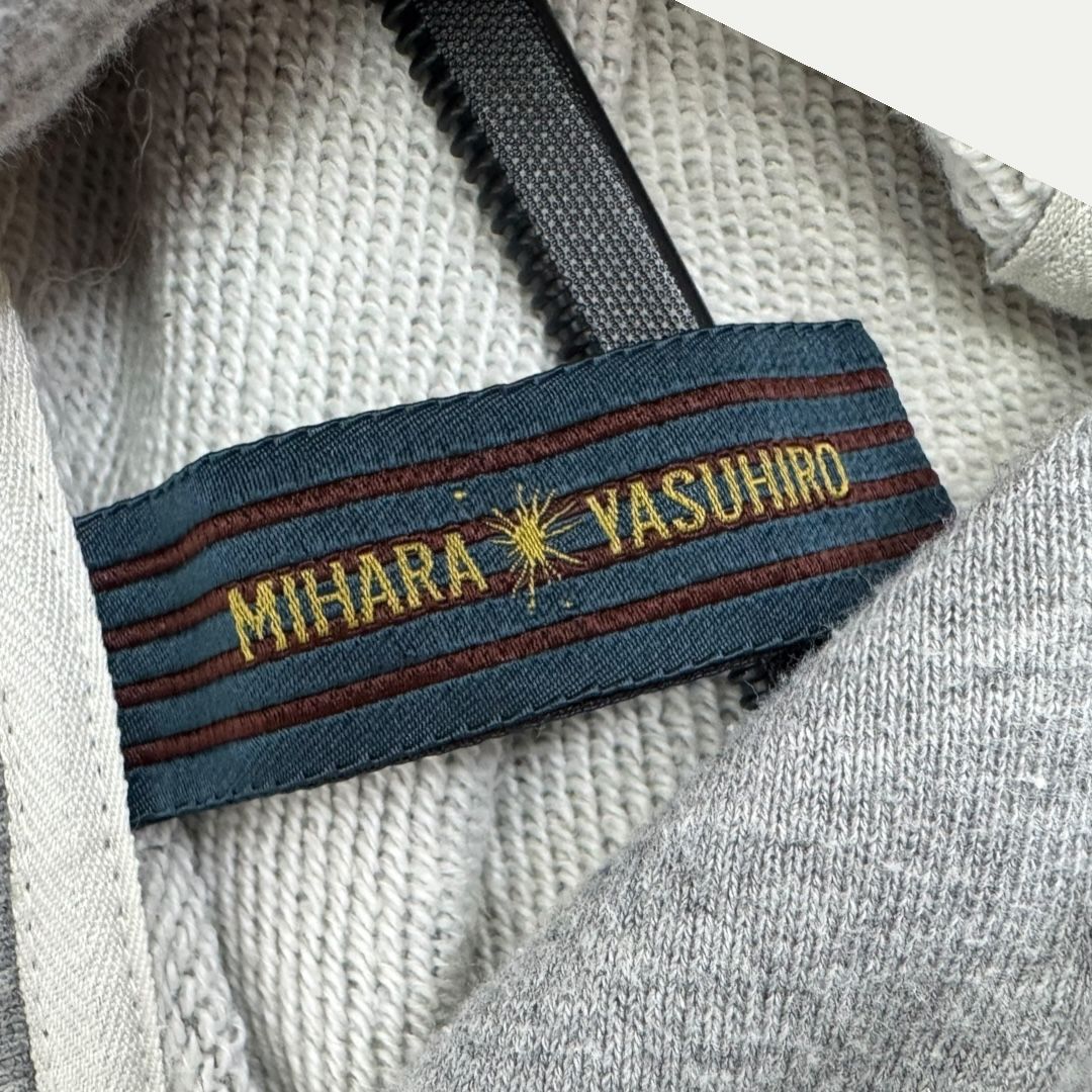 Mihara Yasuhiro Distressed Grey Hoodie Sz 52(XL)