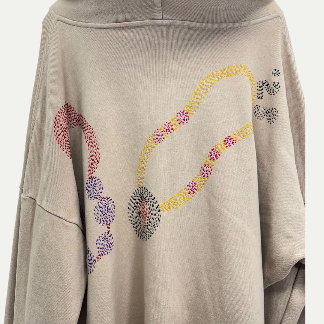 Glass Cypress Embroidered Pull Over Hoodie Sz S(XL)