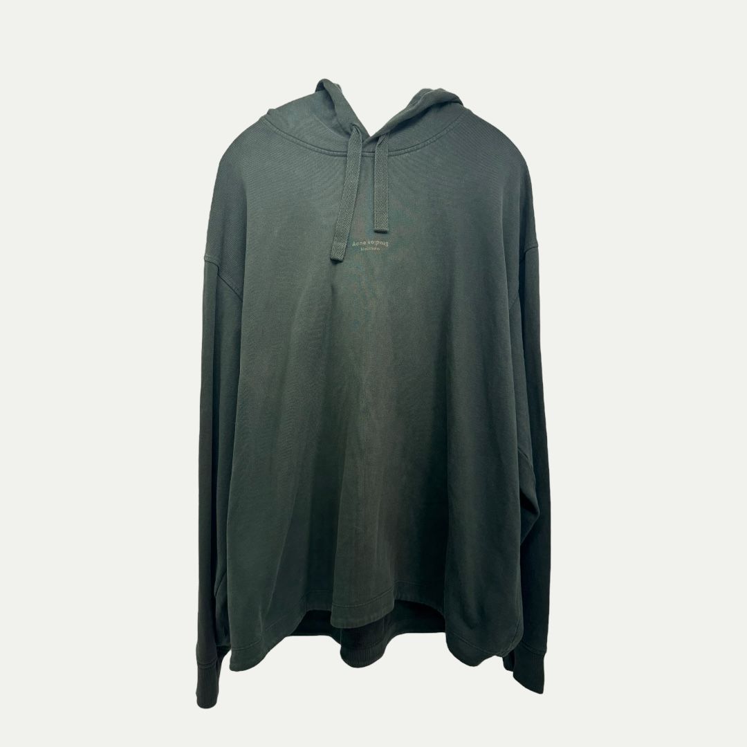 Acne Studios Green Logo Hoodie Sz XXL