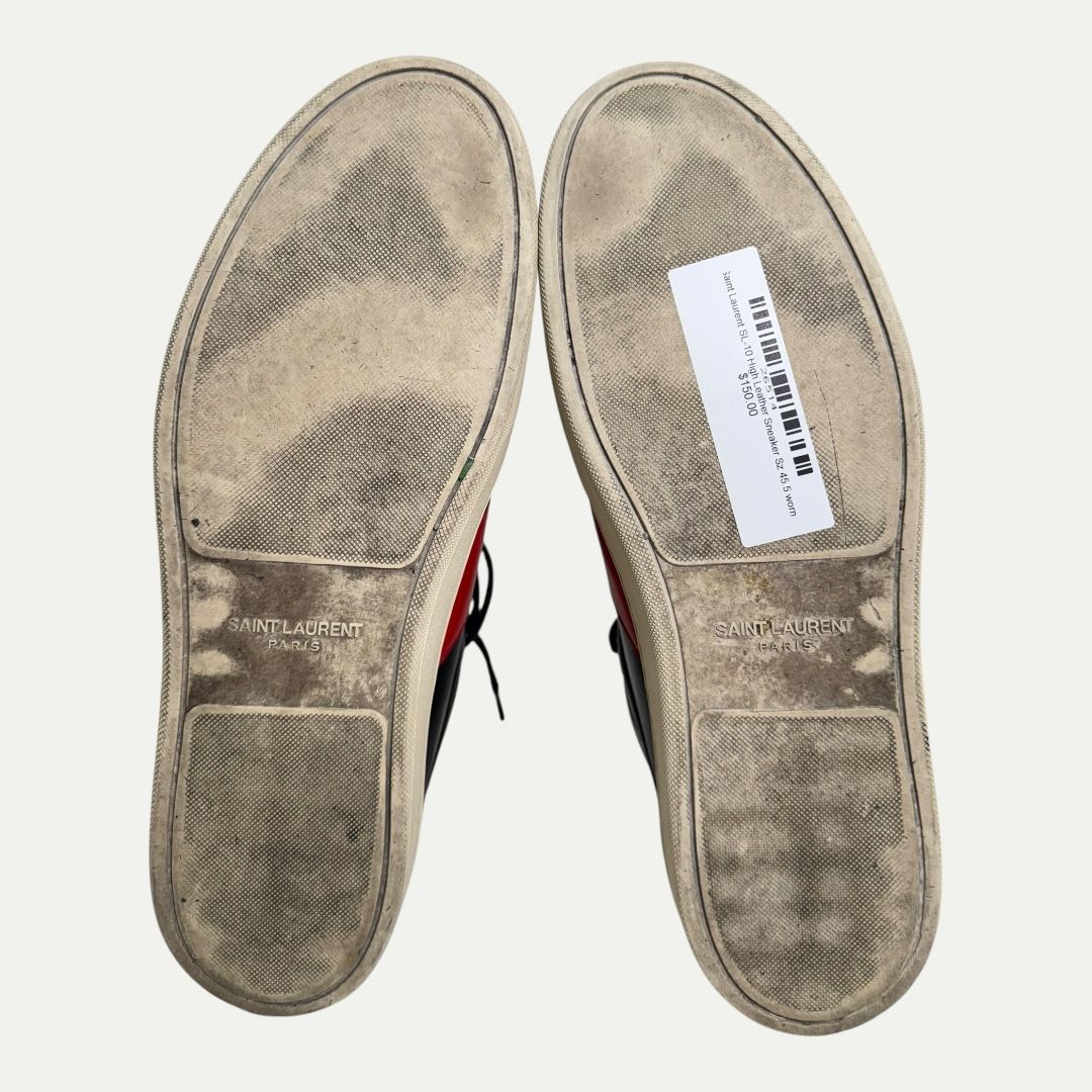Saint Laurent SL-10 High Leather Sneaker Sz 45.5(13)