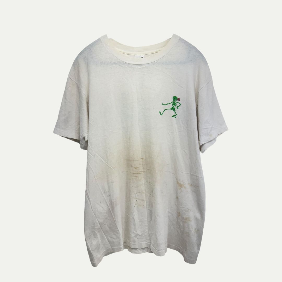 Vintage Grateful Dead Anrakushi Skeleton Tee Sz L