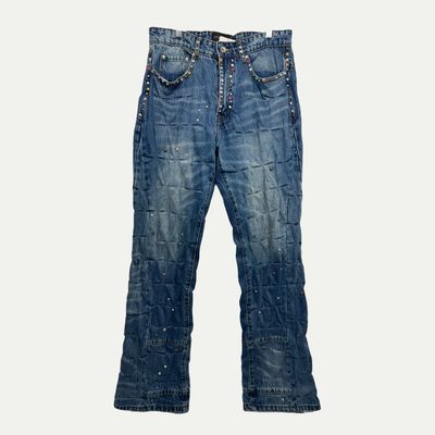 Who Decides War x Mrdr Brvdo Studded Denim Sz 30(28)