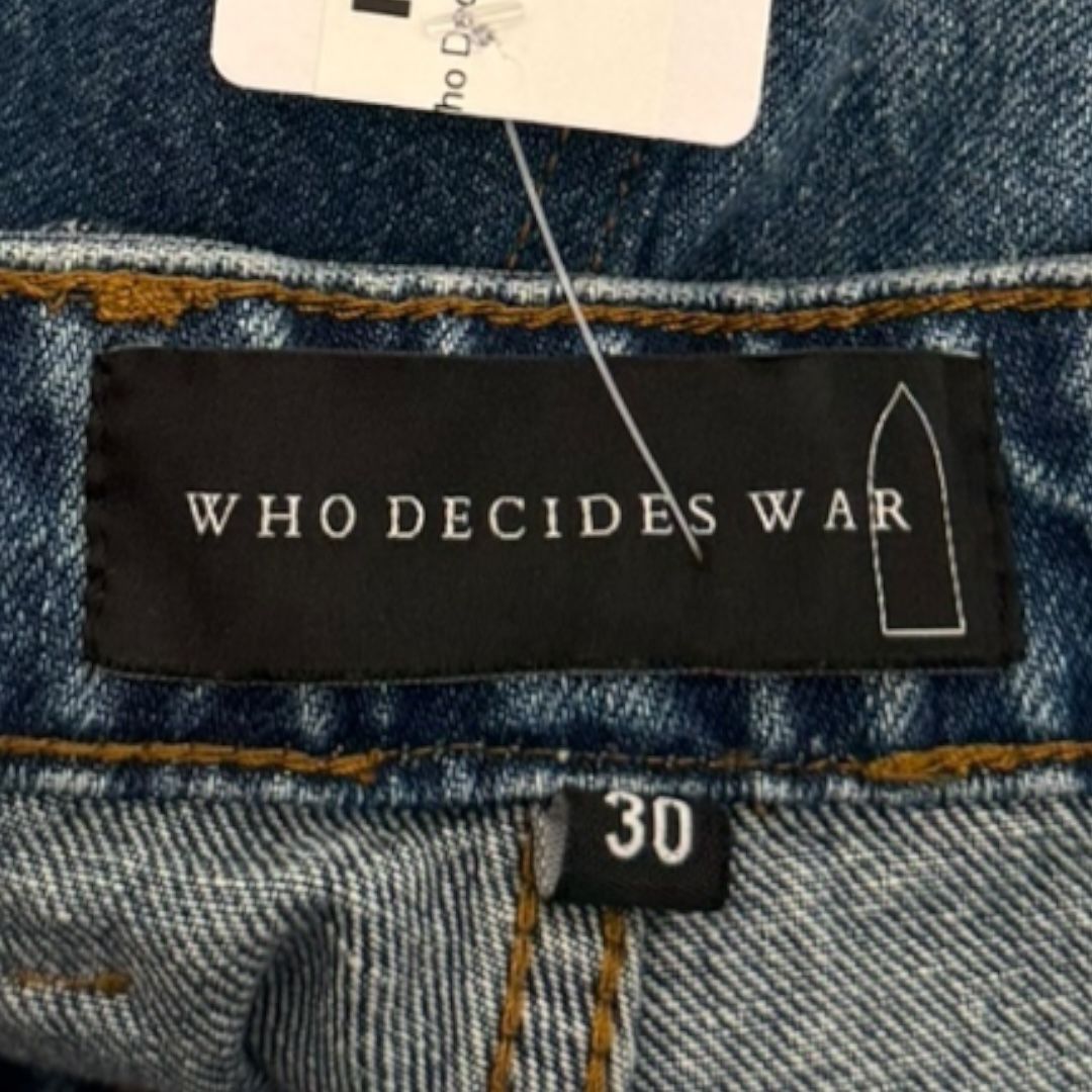 Who Decides War x Mrdr Brvdo Studded Denim Sz 30(28)