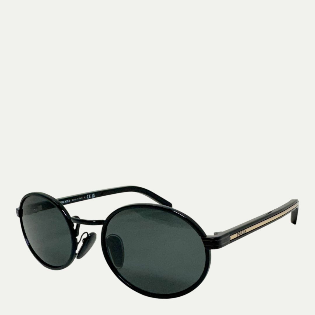 Prada Oval Black Sunglasses