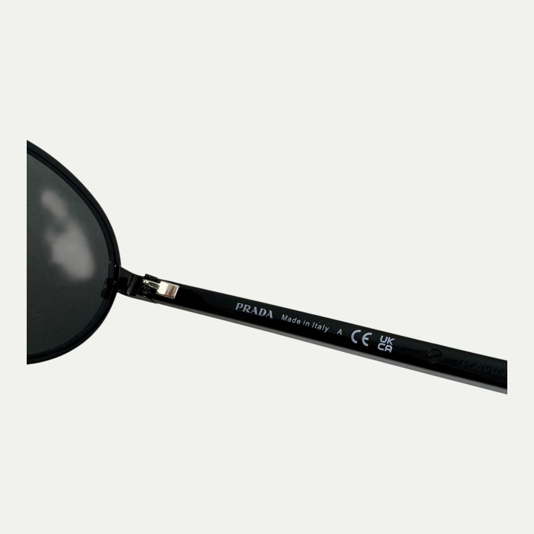 Prada Oval Black Sunglasses