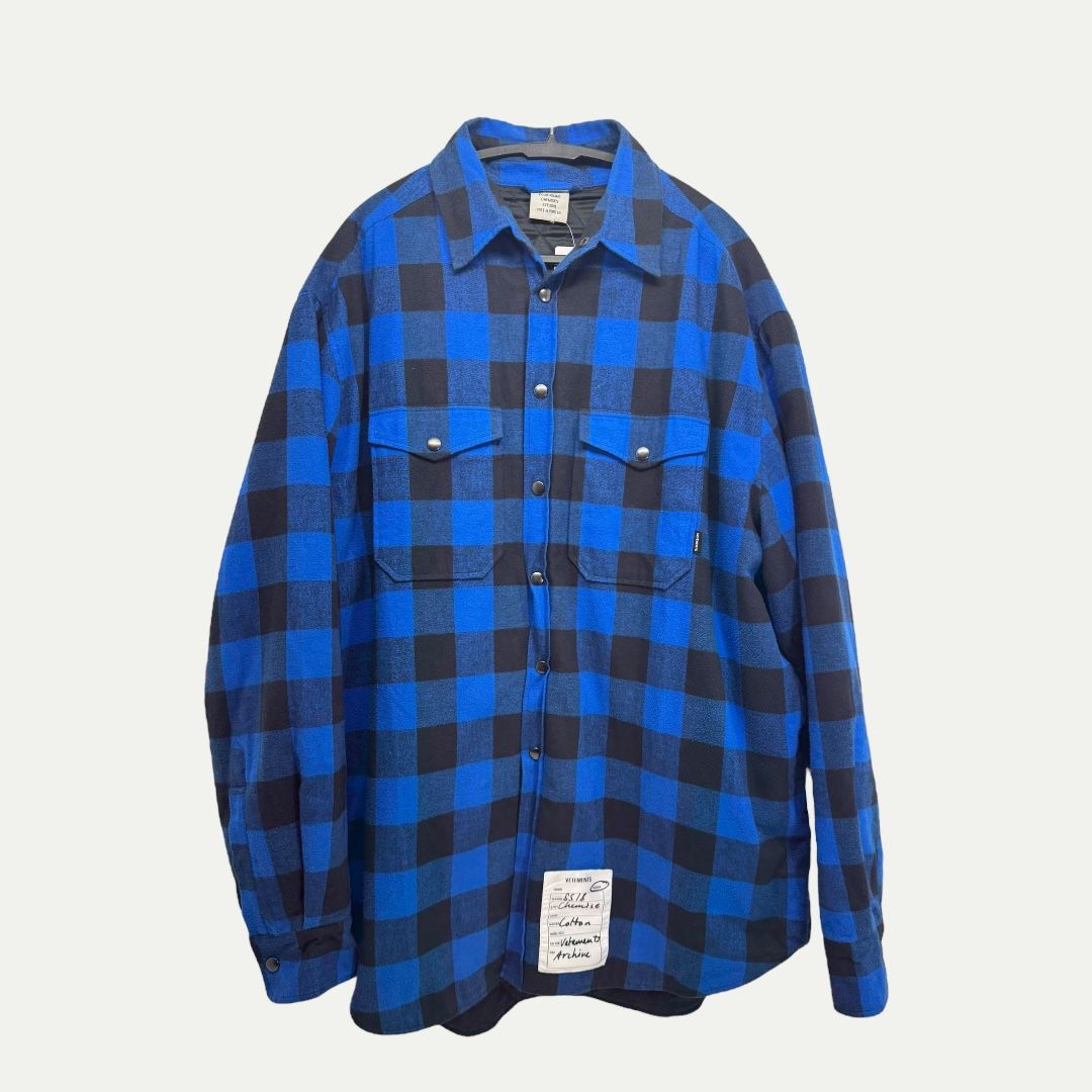 Vetements Insulated Flannel Sz S (XL)