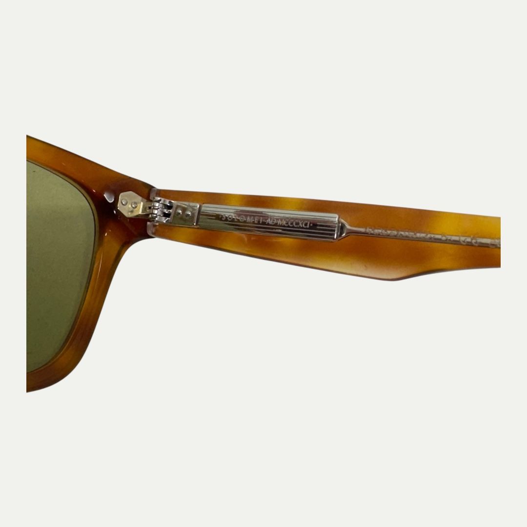 Brunello Cucinelli Tortoise Square Sunglasses.