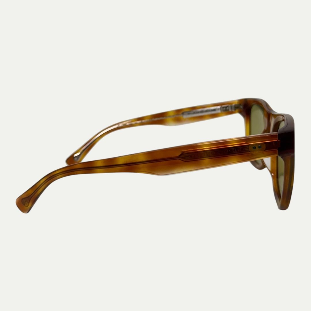 Brunello Cucinelli Tortoise Square Sunglasses.