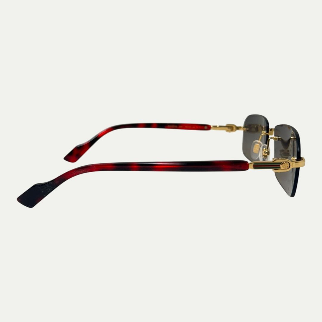 Gucci Red Tortoise Sunglasses