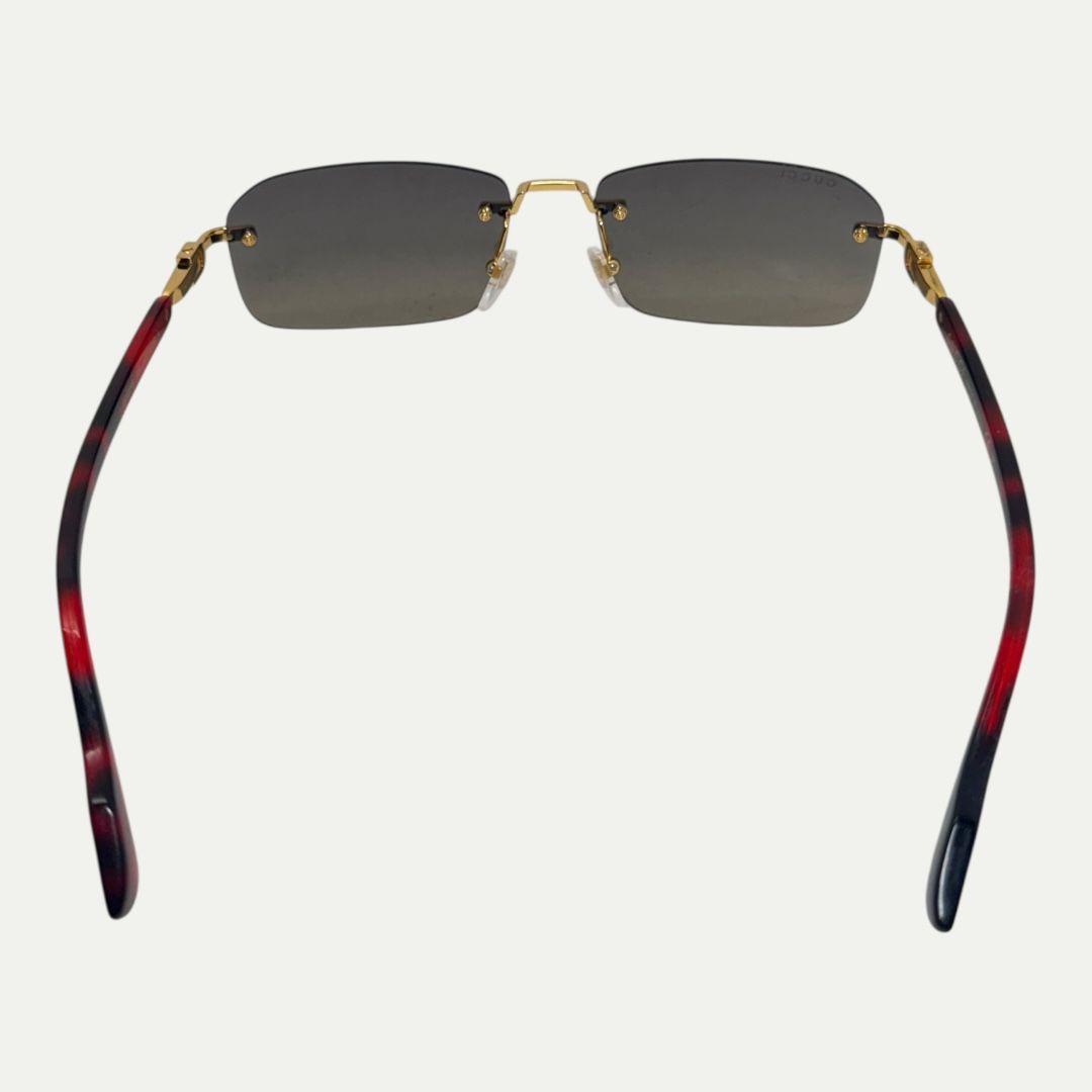 Gucci Red Tortoise Sunglasses