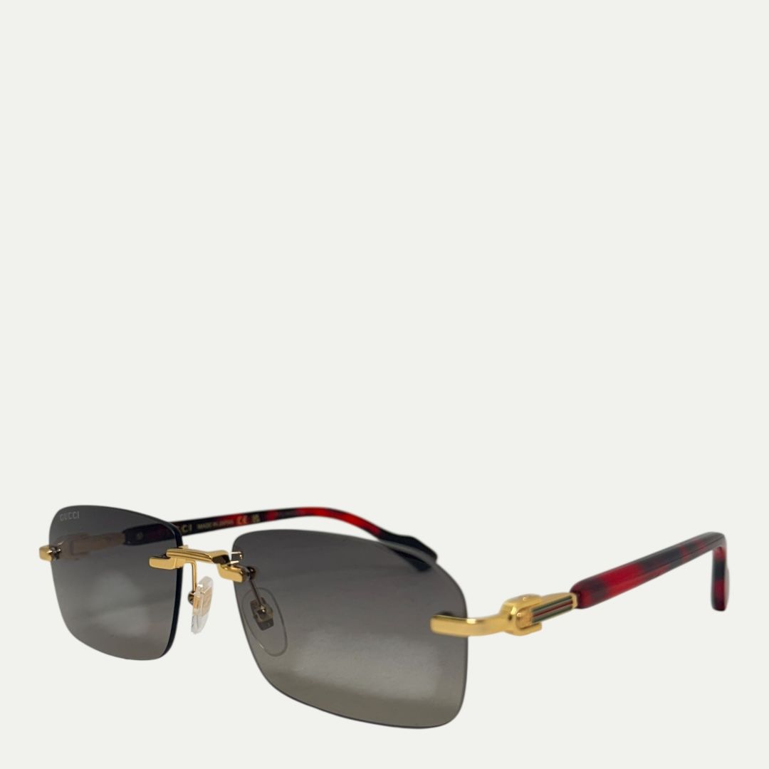 Gucci Red Tortoise Sunglasses