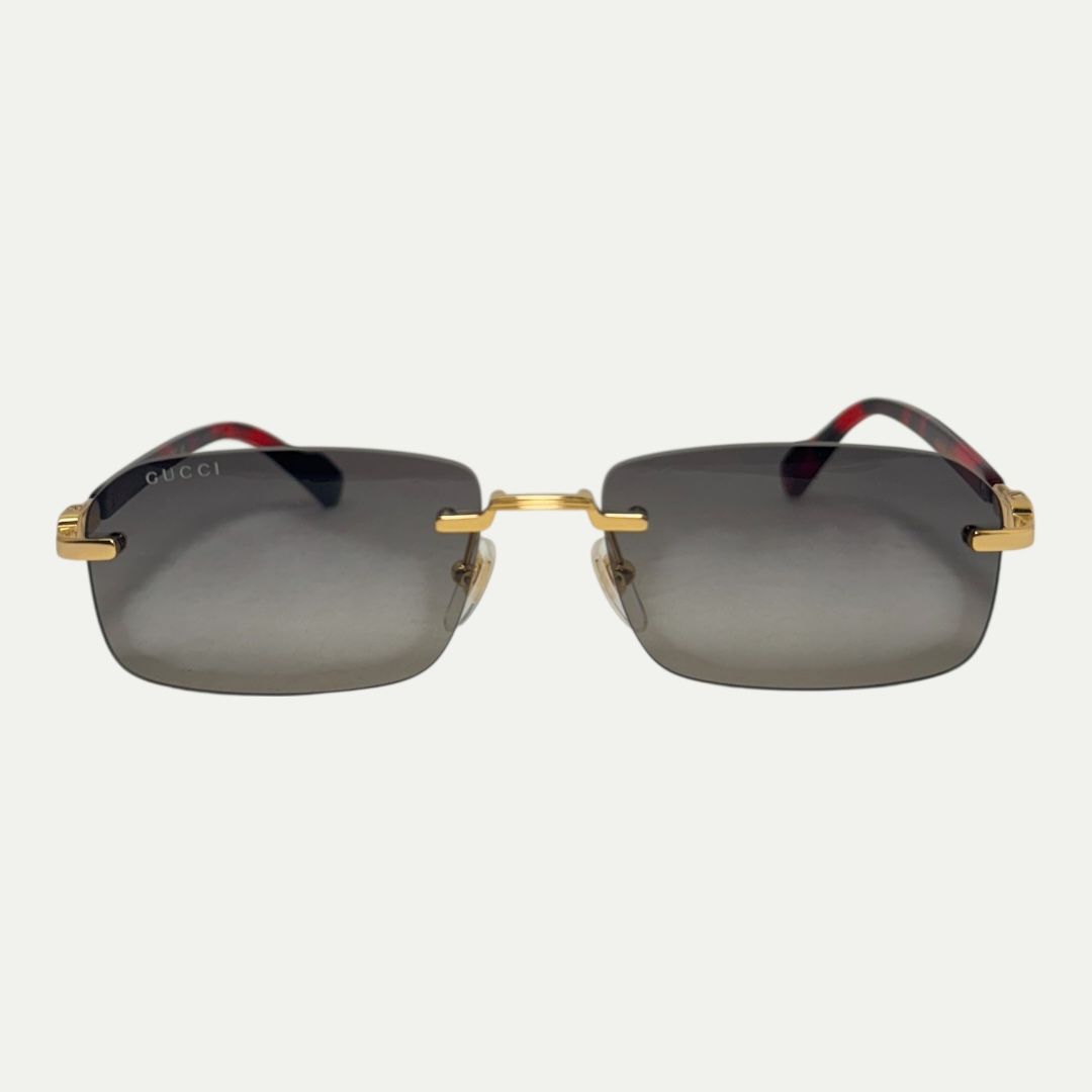 Gucci Red Tortoise Sunglasses