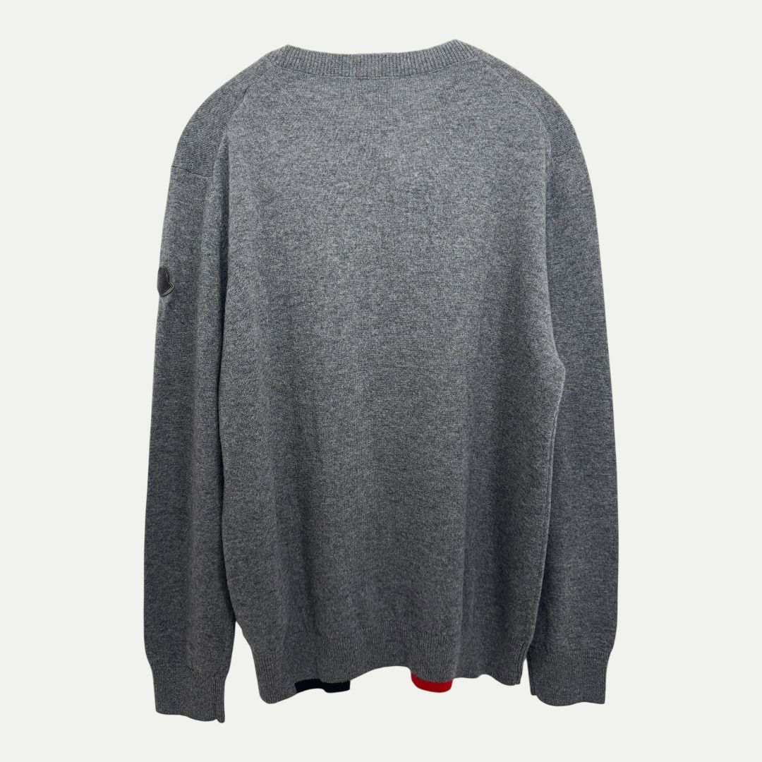Moncler Grey Knit Sz XL(L)