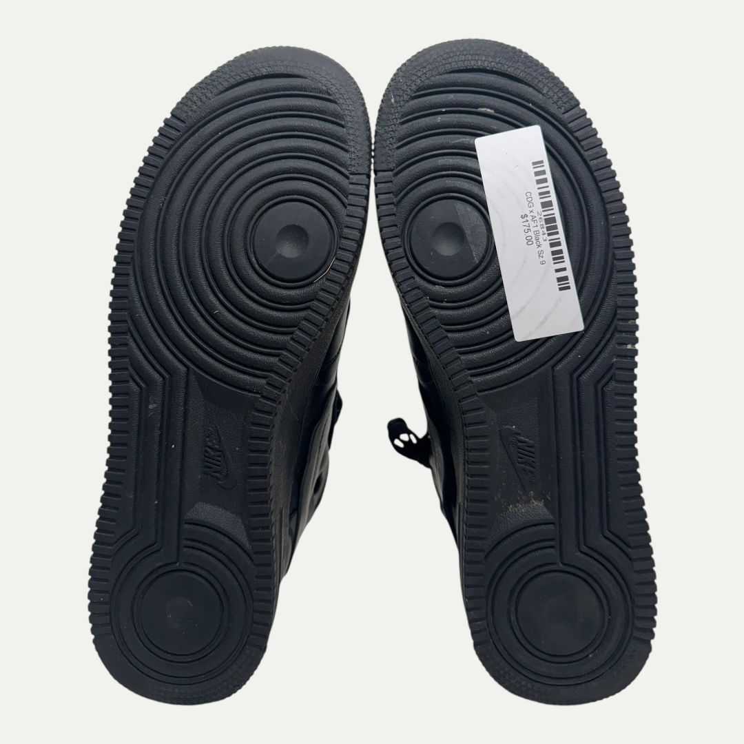 CDG x AF1 Black Sz 9