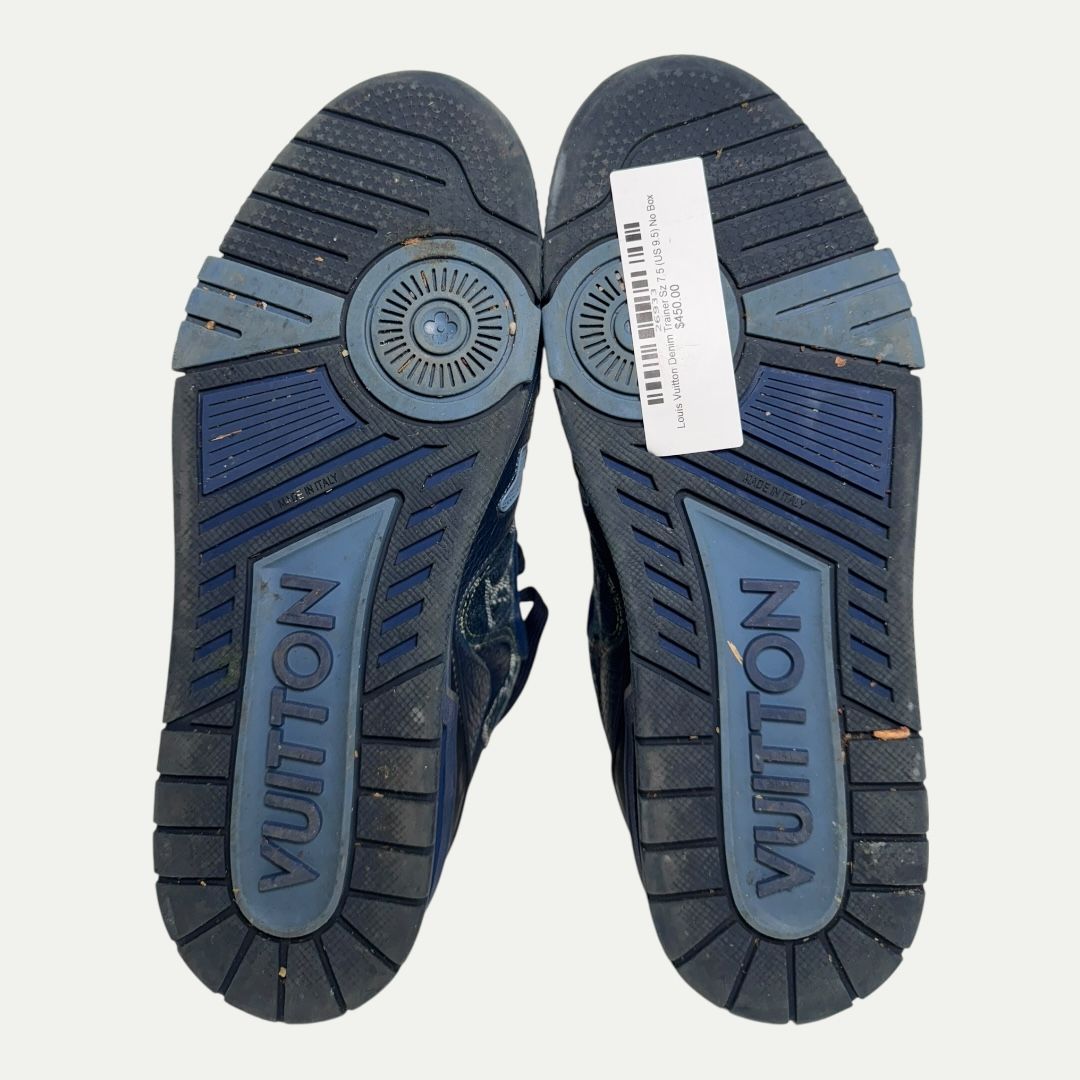 Louis Vuitton Denim Trainer Sz LV7.5(9.5)