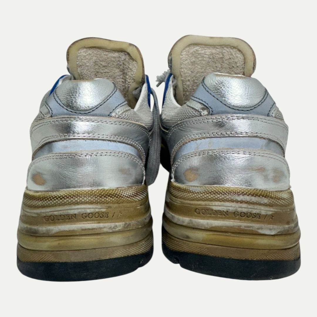 Golden Goose Silver/Blue Dadstar Sz 40(9.5w/8m)