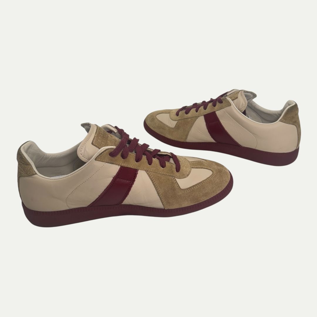 Tan/Burgundy Margiela Gat Sz 42(9)
