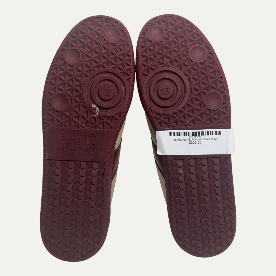 Tan/Burgundy Margiela Gat Sz 42(9)
