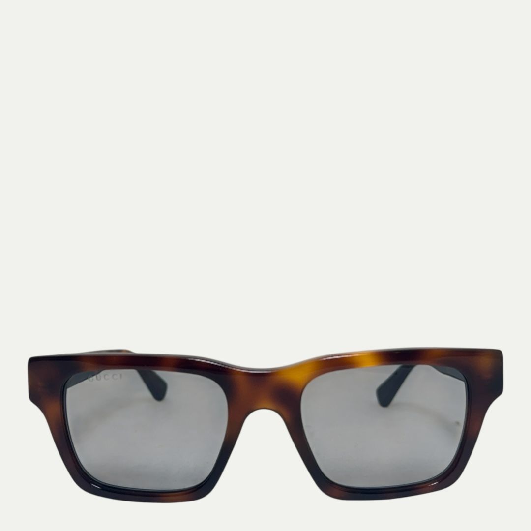 Gucci Cruise Rectangle Tortoise Sunglasses