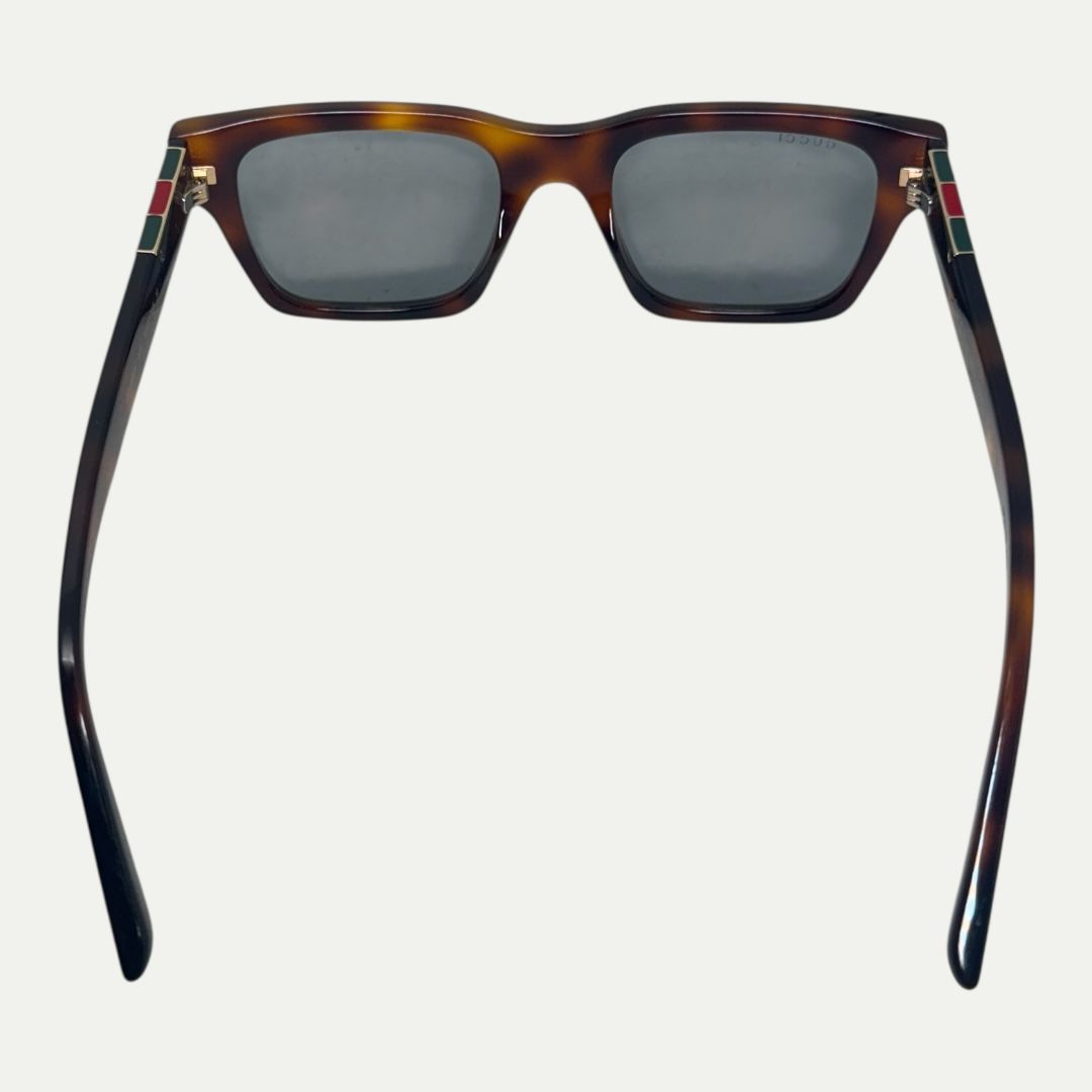 Gucci Cruise Rectangle Tortoise Sunglasses