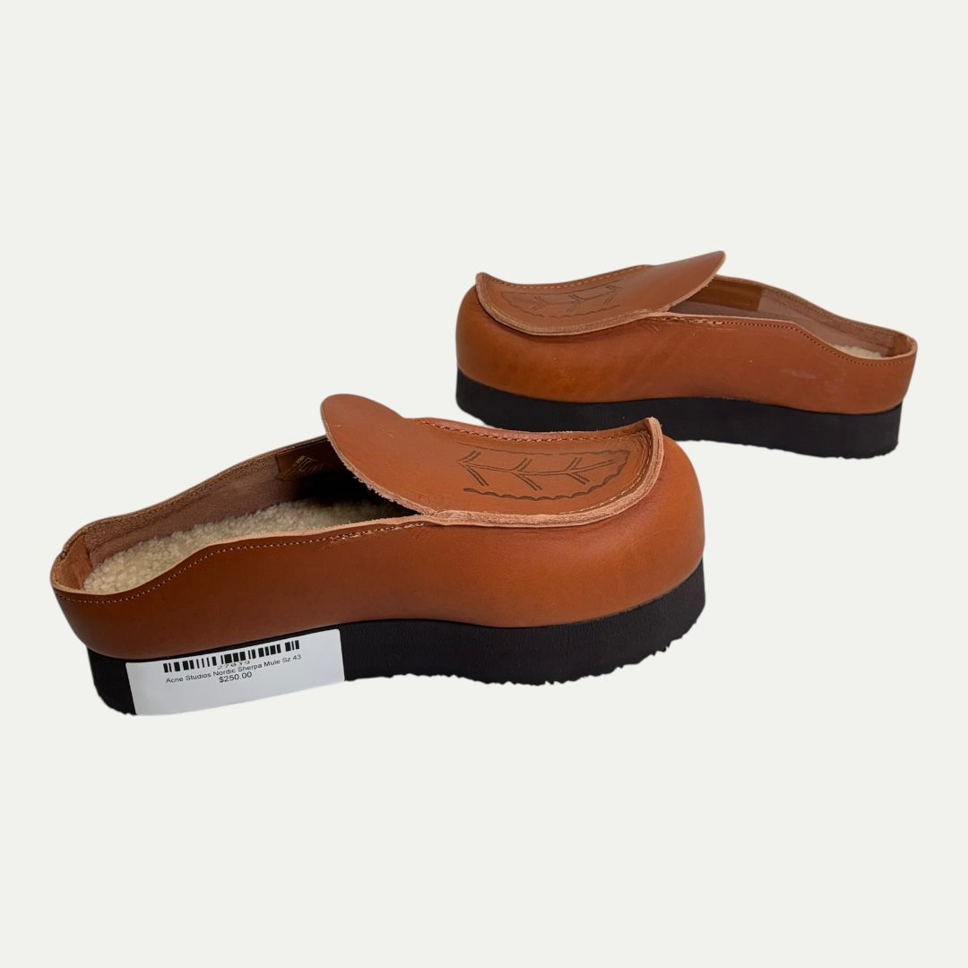 Acne Studios Nordic Sherpa Mule Sz 43(9-10)
