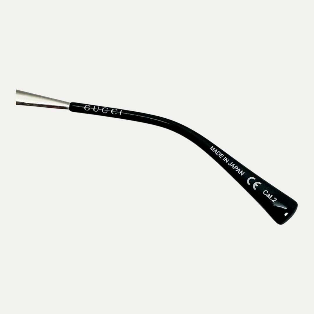 Gucci Oval Monogram Lens Sunglasses