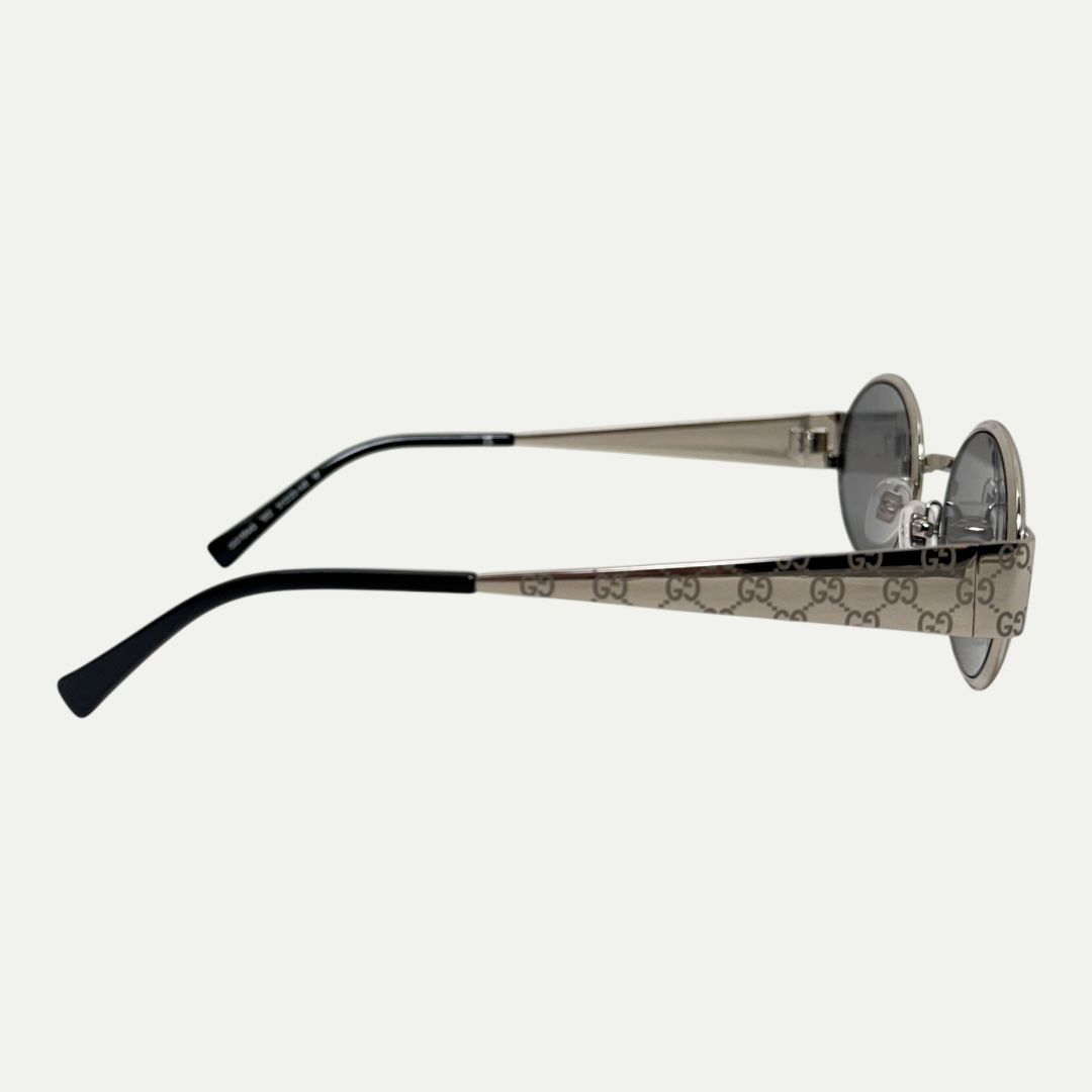 Gucci Oval Monogram Lens Sunglasses