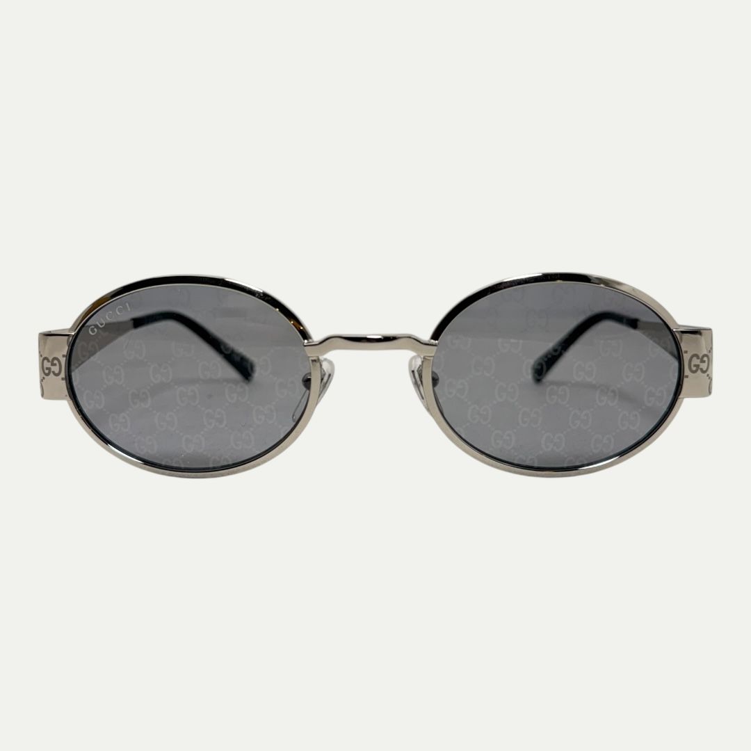 Gucci Oval Monogram Lens Sunglasses