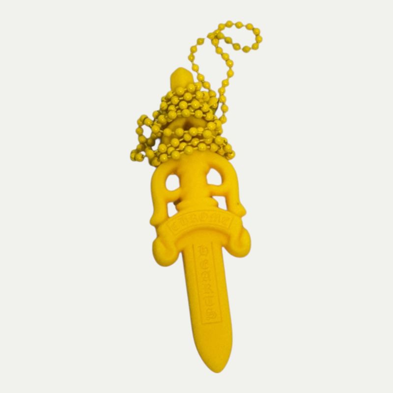 Chrome Hearts Dagger Necklace Silicone Yellow