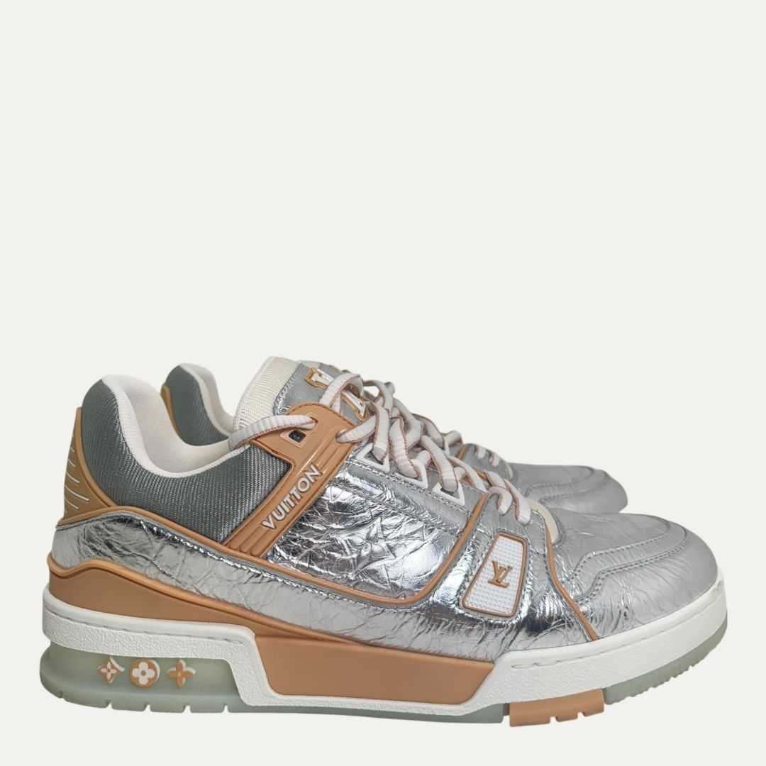 Louis Vuitton Trainer Silver Sz LV8.5(10)