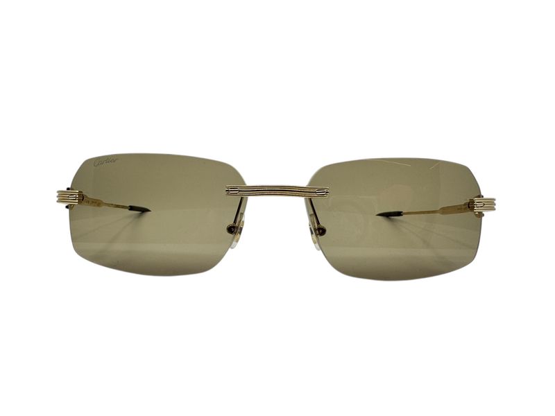 Cartier Rectangle Gold Sunglasses
