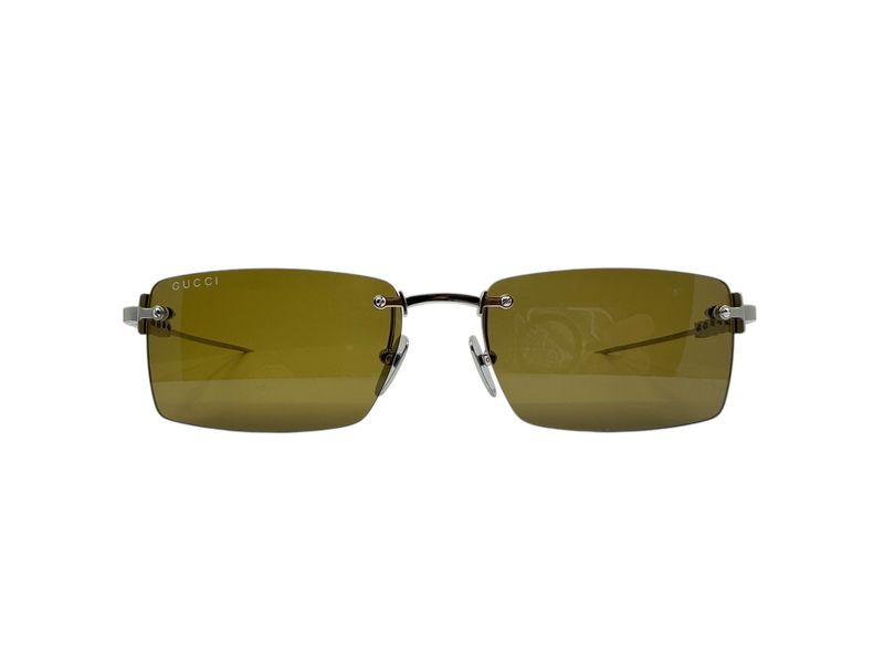 Gucci Silver Brown Sunglasses