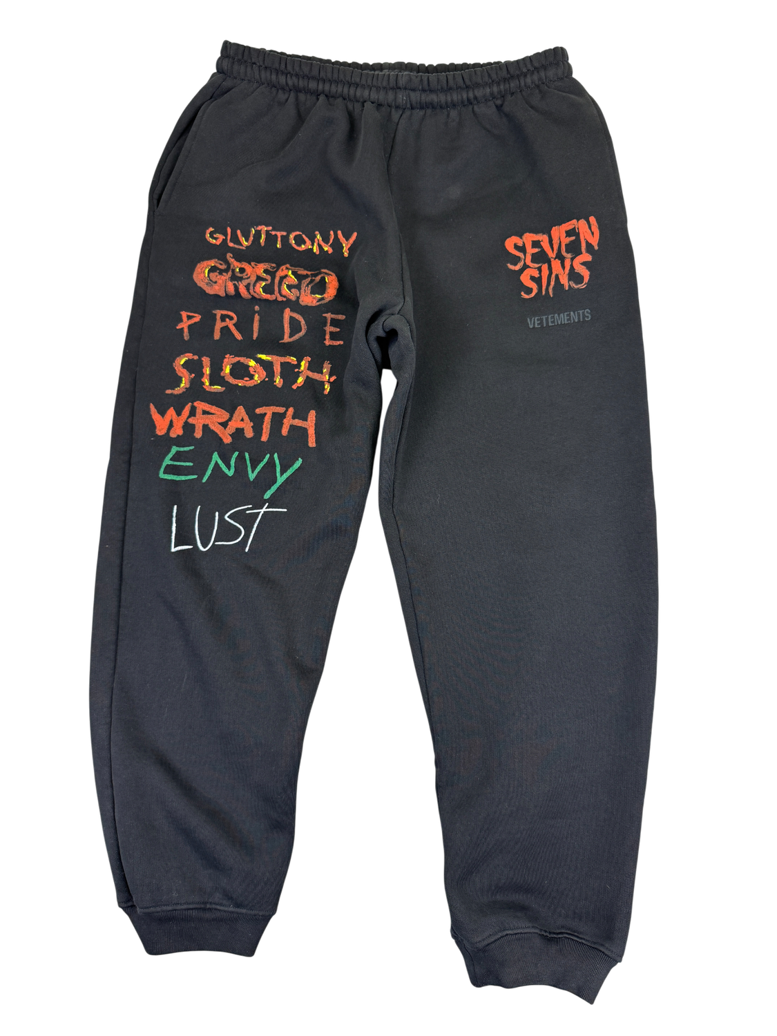 2021 Vetements Seven Sins Sweatpants