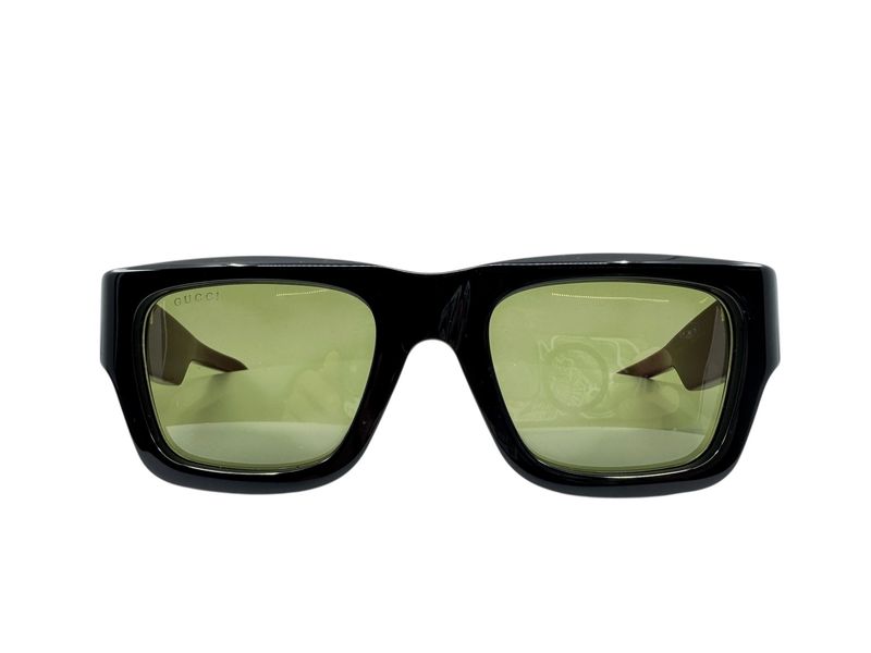 Gucci Acetate Rectangle Black Red Glasses