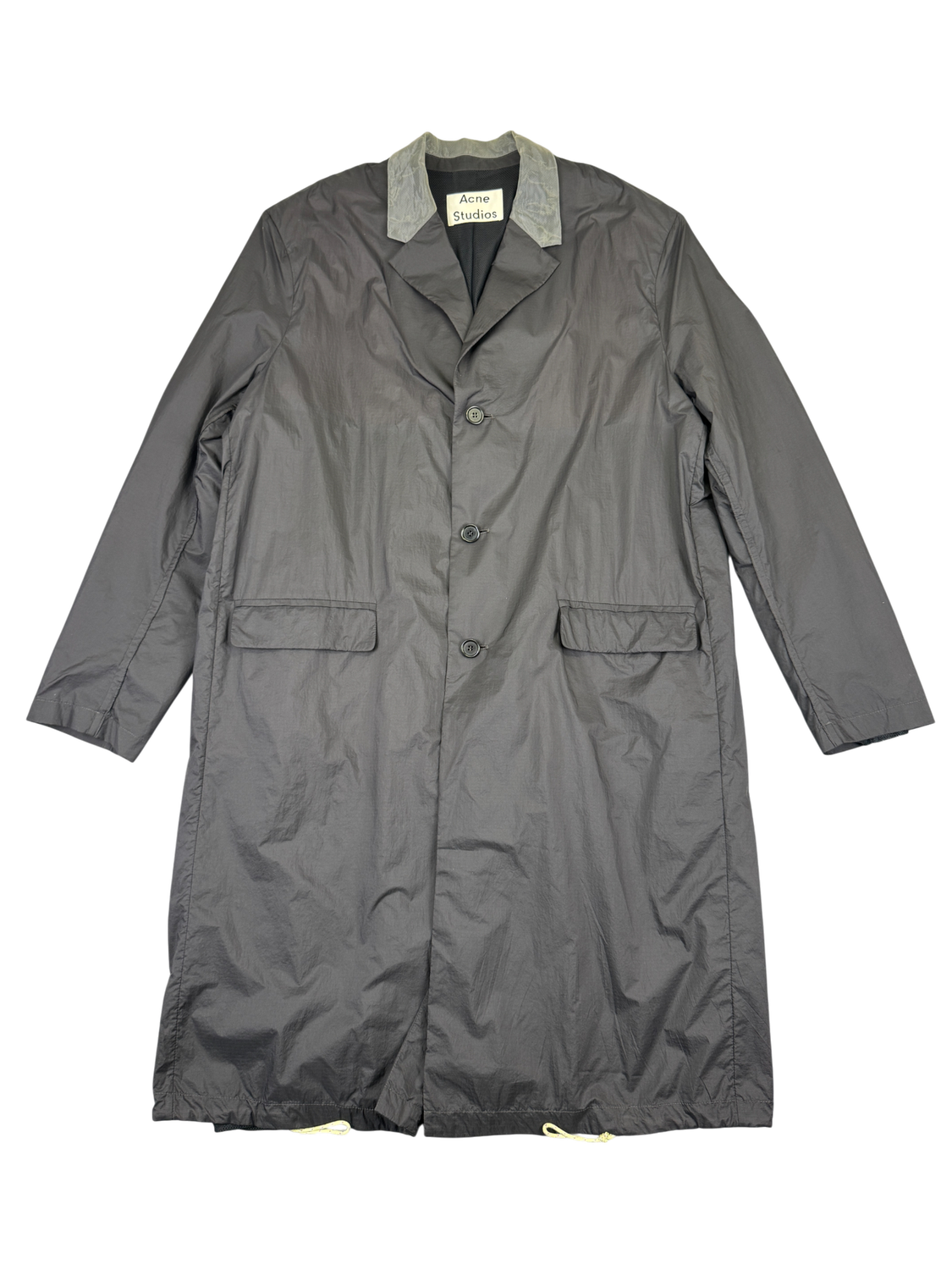 Acne Studios Sagan Organza Trimmed Nylon Coat