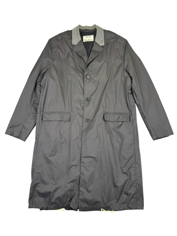 Acne Studios Sagan Organza Trimmed Nylon Coat
