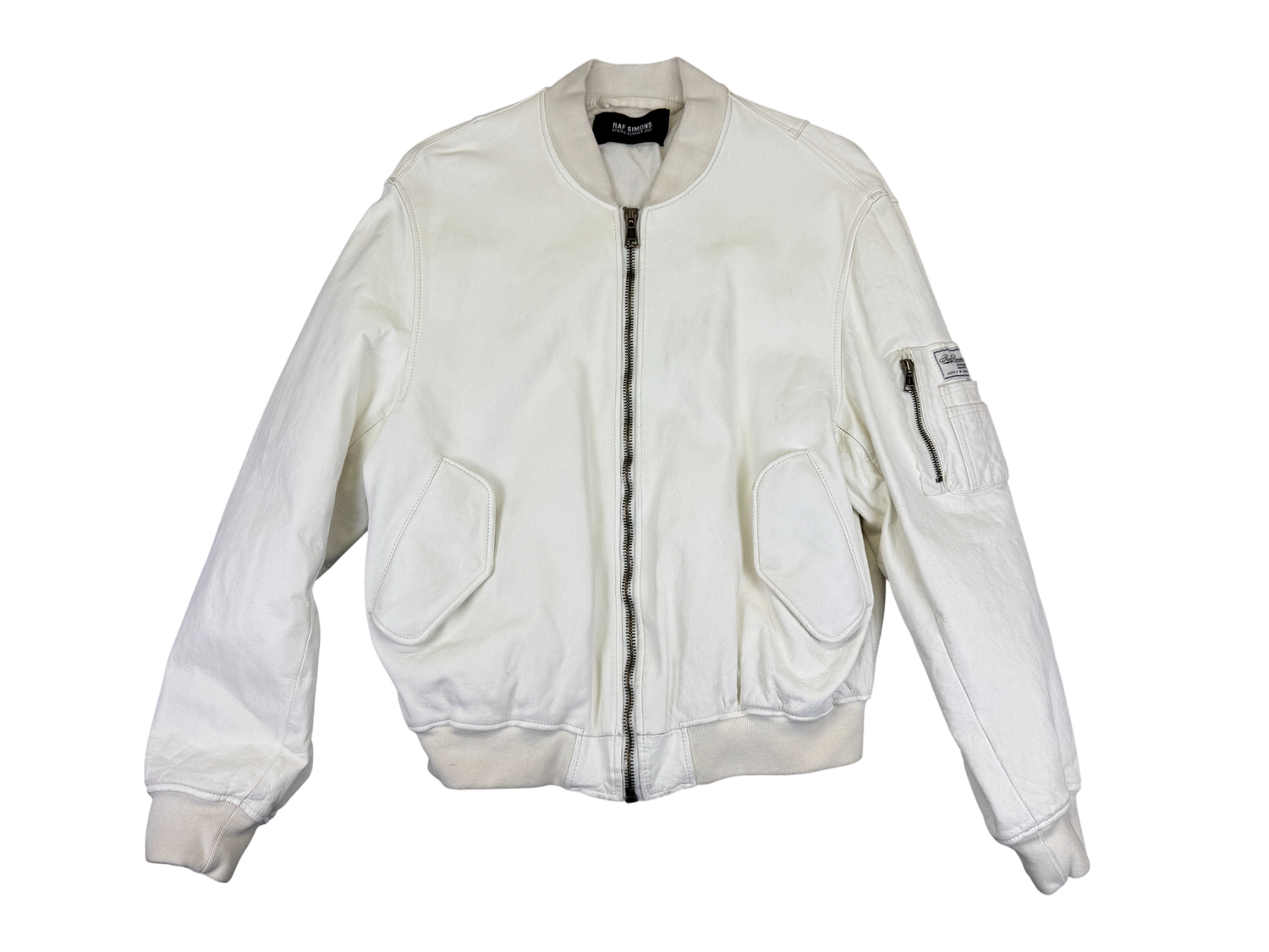 Raf Simons Leather SS23 Leather Bomber Jacket