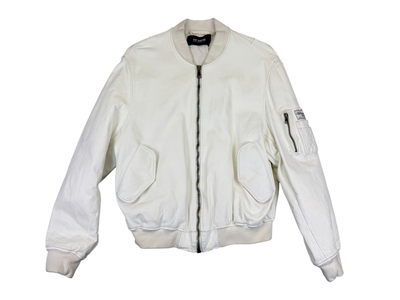 Raf Simons Leather SS23 Leather Bomber Jacket
