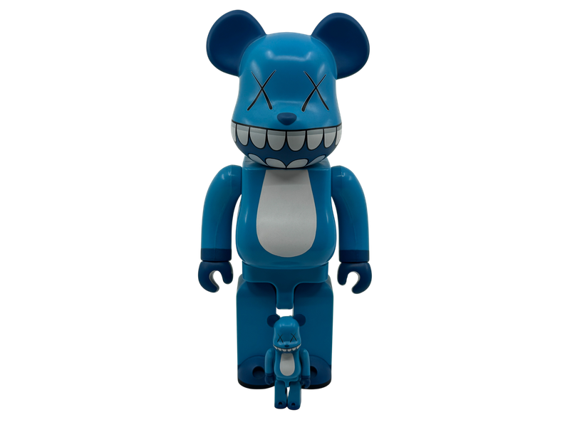400% &amp; 100% Kaws Bearbrick Blue Set