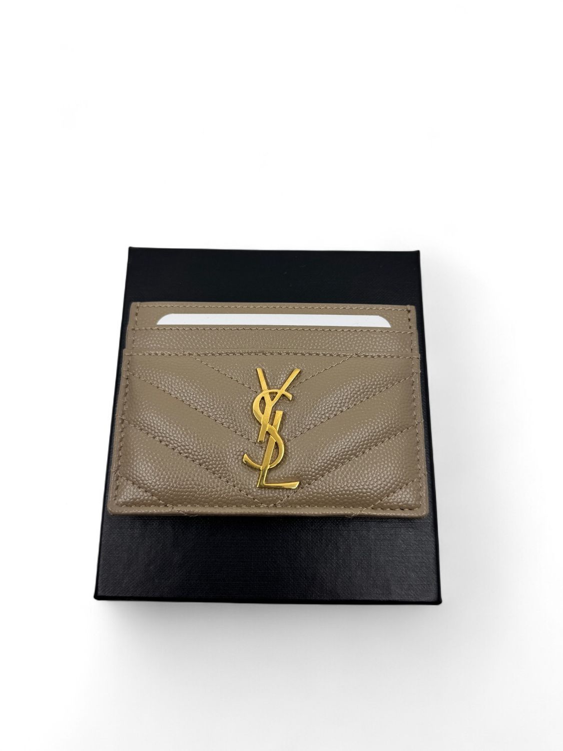 Saint Laurent Grained Leather Cardholder