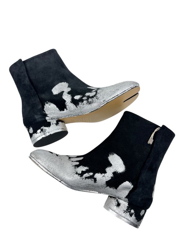 Maison Margiela Suede Painted Tabi Boot