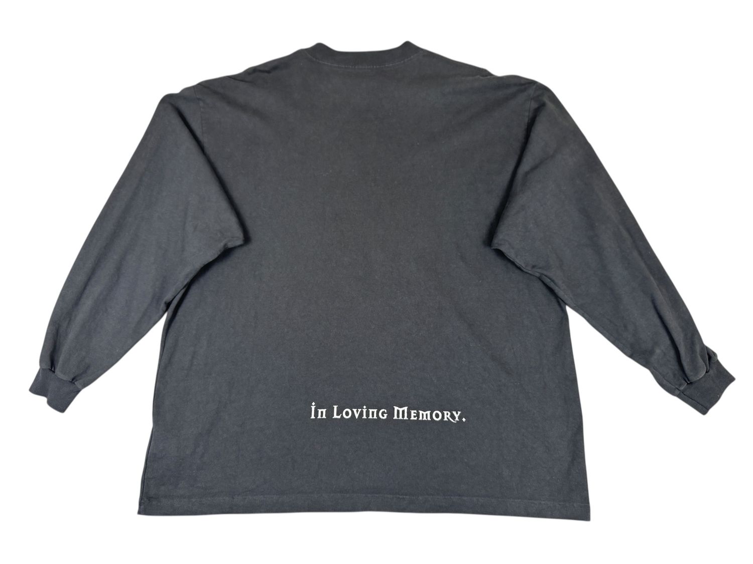 希少 BALENCIAGA × DMX × YEEZY L/S TEE S Balenciaga x Yeezy DMX, A Tribute Longsleeve T-Shirt Faded