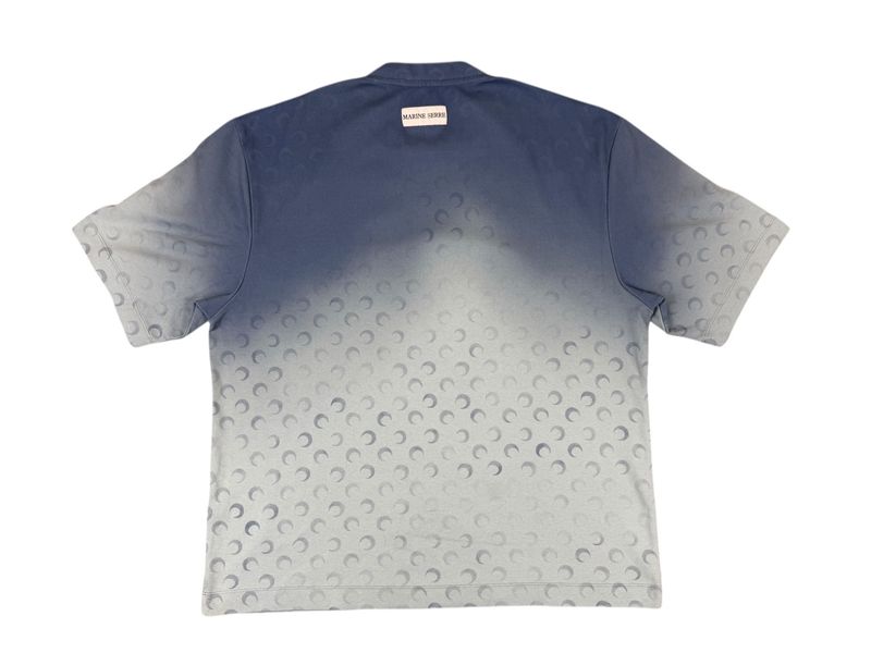 Marine Serre Blue Moon Faded Jersey Tee